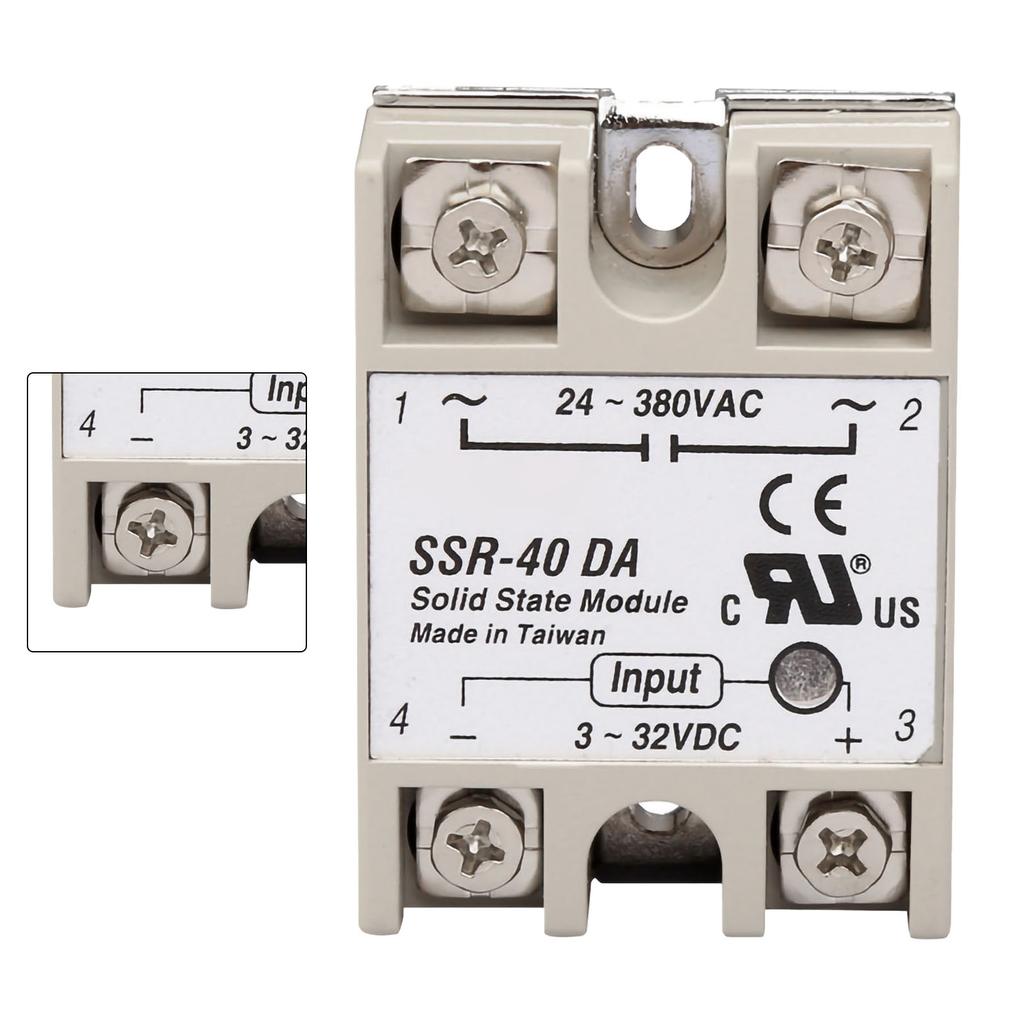 Single Phase Solid State Relay Low Noise No Spark Relay Module for Power Control Application SSR