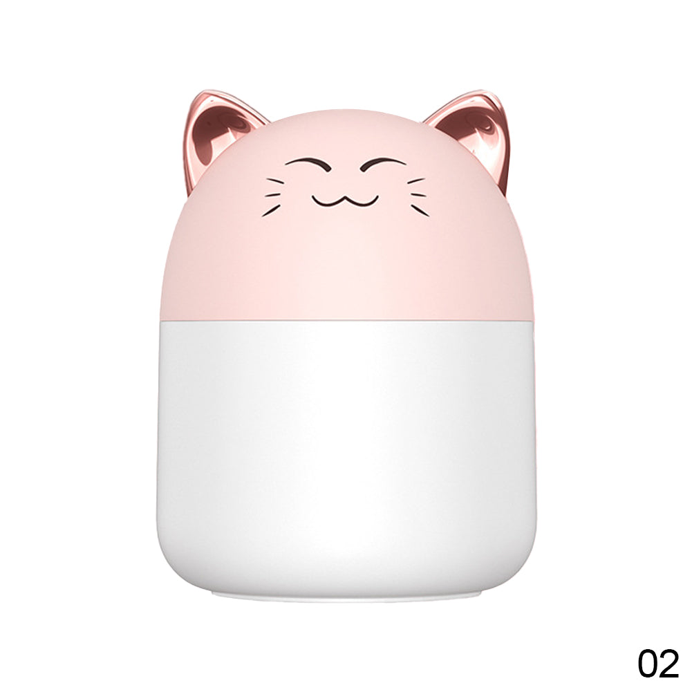 Новый настольный увлажнитель с красочной атмосферной подсветкой, емкостью 250 мл, прохладный диффузор аромата тумана, увлажнитель воздуха для дома, спальни, очиститель