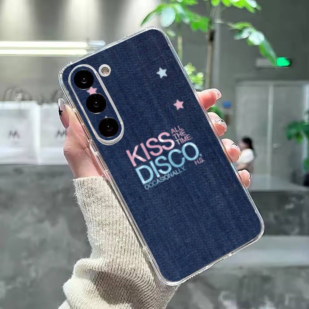 H-Harry Kiss All The Time S-Styles Phone Case For Samsung Galaxy A91,80,73,72 ,71,53,52,32 ,31,22,21s,20,Transparent Case