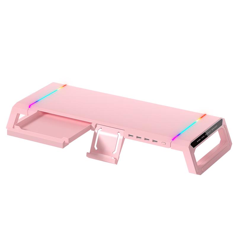 ICE COOREL Подставка-органайзер для монитора и ноутбука с USB-хабом и RGB-подсветкой