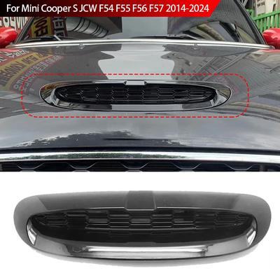 1 Комплект Для Mini Cooper S JCW F54 F55 F56 F57 2014-ВЫШЕ ABS Глянцевый Черный Передние Капоты Двигателя Воздухозаборник Вентиляционное Отверстие Накладка