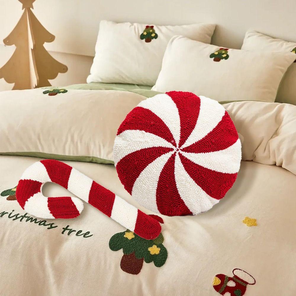 Pillow Cushions Christmas Cartoon Pillow Plush Red Decoration Pillow New Winter Pillow  Christmas