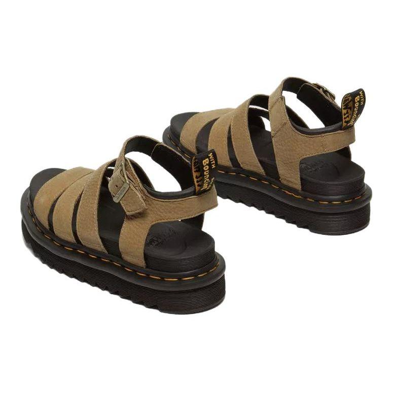 Dr. Martens Leather Comfortable Versatile Beach Sandals Women sandals Brown 31735439