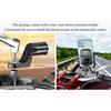 Motorcycle Phone Holder Mount With Qi 15W Wireless Charger & 20W USB-C Fast Charging Port with C To C Cable for 4-8" Phones