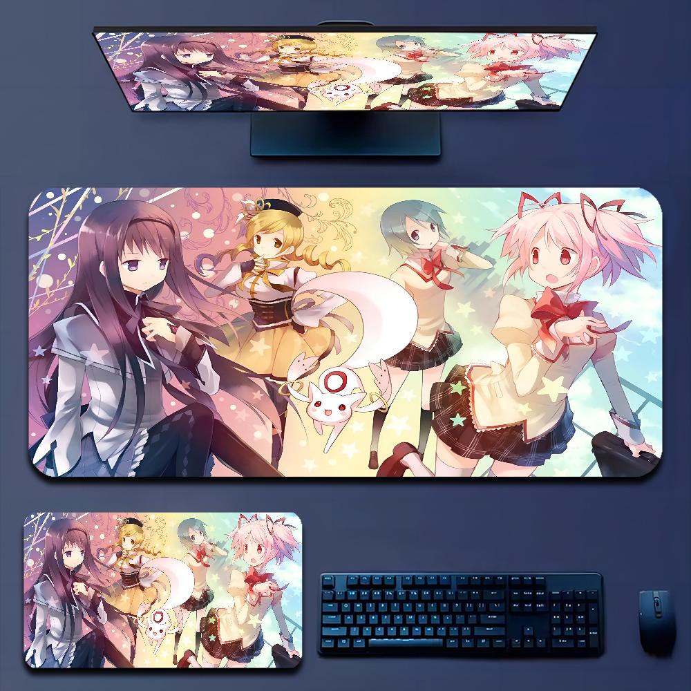 Милый Коврик для мыши Puella Magi Madoka Magica Коврик для мальчика Натуральная резина Игровой настольный коврик Размер для Игрового Мира Танков CS GO Зельда