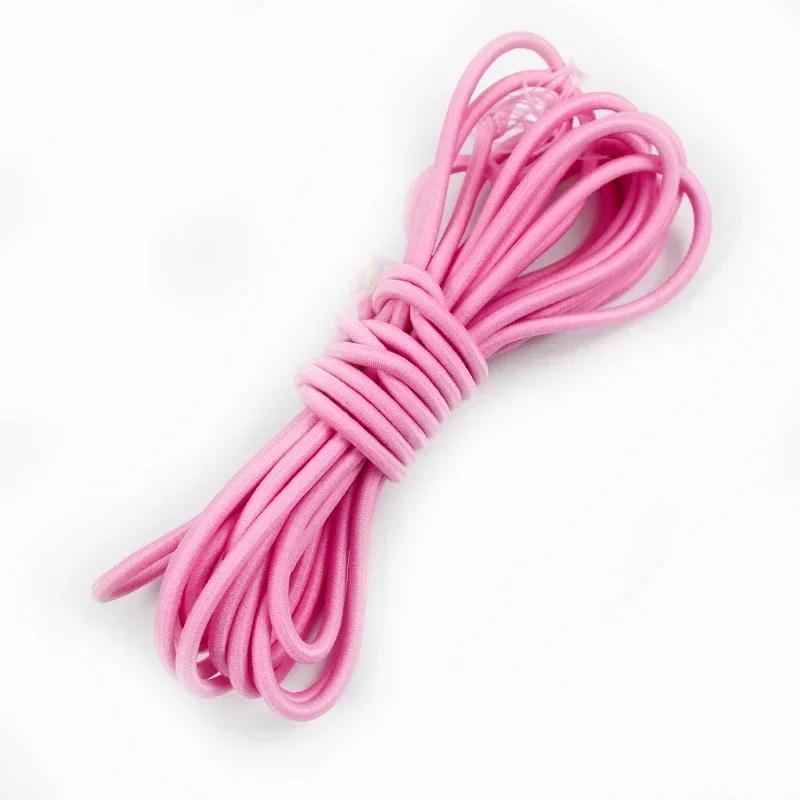 5/10/20 м 4 мм Многоцветная эластичная лента Круглая резинка для волос Банджи Шнурок для шляпы Резинки Одежда Пружинный шнур Швейная косая бейка