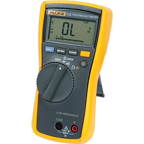 FLUKE Digital Multimeter, Digital Tester, Digital Multimeter, True RMS, High Precision, Voltage, Current, Resistance Measurement, Compact Design, 113/