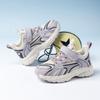 Girls Running Shoes Breathable Double Mesh Sneakers Hook And Loop Casual Sports Shoes For Kids Spring Autumn Lightweight Walking Shoes