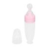 Baby Bottle Spoon Filter Cover Suction Cup Design Light Weight Portable Extrusion Type Feeding Tool