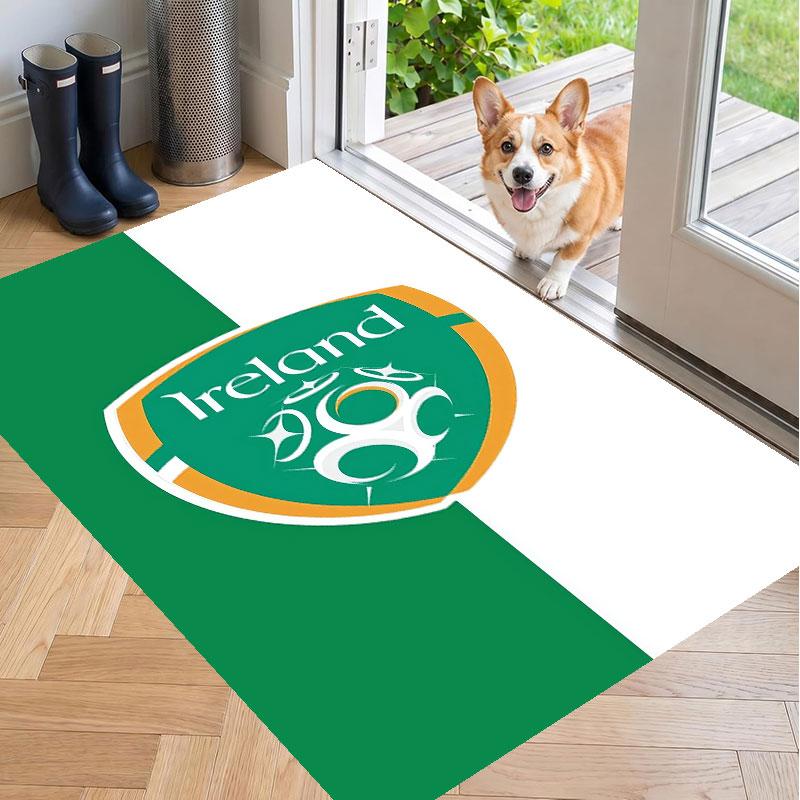 Soft Floor Carpet Ireland Rugby Pattern Area Rug Decorative Mat For Home Room Decoration