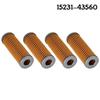 4 шт. 15231-43560 Топливный фильтр 1T021-43560 Для трактора Kubota B1550 B1750 B2150 B2710 B7100 G4200 G5200 15231-43562 14301-12470