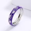 Exquisite Ring for Women's Fashion Color Enamel Plain Ring Ring Eye Shape Ring Party Jewelry Handmade Enamel Jewelry