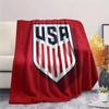 USA football Printed Flannel Blanket, soft throw for bedroom sofa, washable,soccer fan merchandise, great gift.