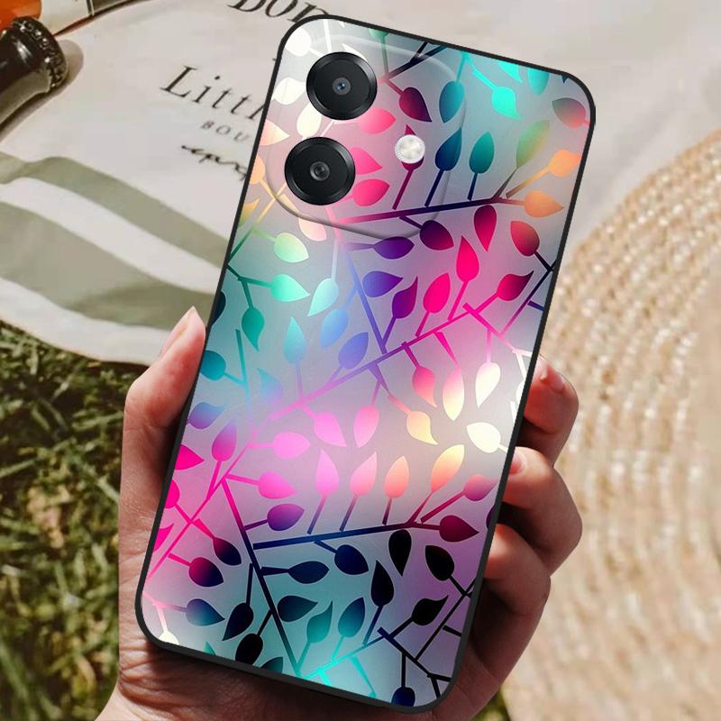 Для OPPO A3 A3x Чехол Роскошный Силиконовый Задний Чехол Чехол для Телефона для OPPO A3x 4G 5G Чехлы A 3 3x Мягкие Бамперы Coque A60 5G Милые Capas
