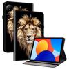 Для Xiaomi Redmi Pad SE 4G 8,7 дюйма Кожаный чехол с принтом и подставкой, Чехол для планшета со слотами для карт