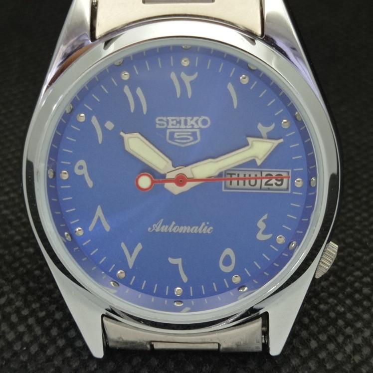ВОССТАНОВЛЕННЫЕ ВИНТАЖНЫЕ SEIKO 5 АВТОМАТИЧЕСКИЕ 6349A ЯПОНИЯ МУЖСКИЕ АРАБСКИЕ ЧАСЫ a318895-9