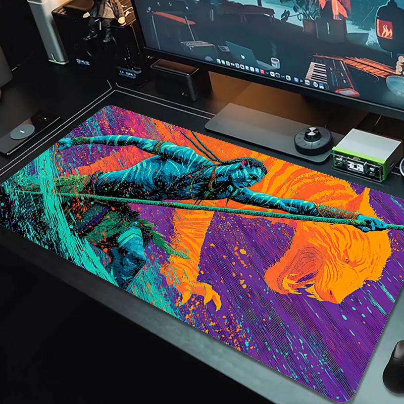 Avatar Color Mouse Pad Large Gaming Table Cushion Non-slip Laptop Tablet Big Mousepad XXL Mat Mini PC Playmat With Lock edge