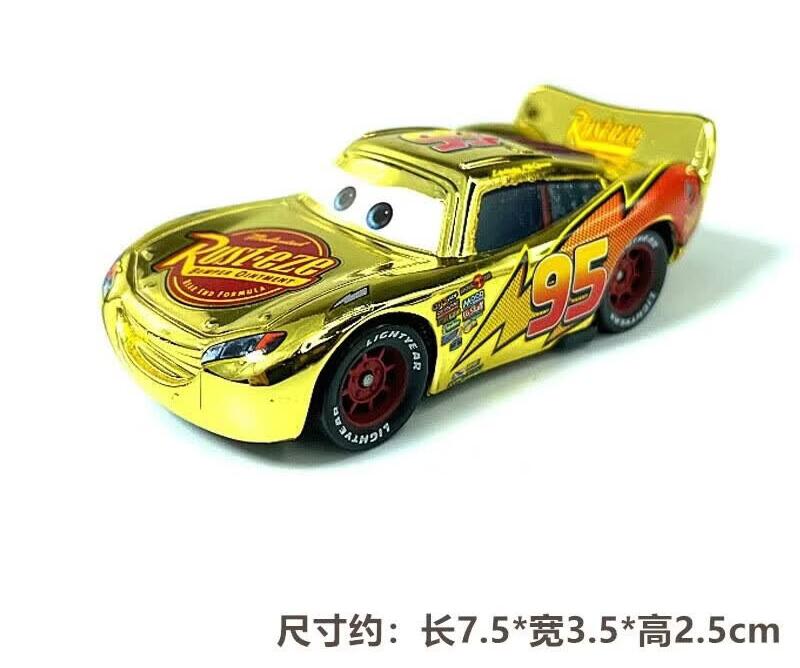 Cars Pixar Cars Toy Lightning McQueen Jackson Storm Mater Sally Sheriff 1:55 Diecast Model Car Collection Toy Birthday Gift
