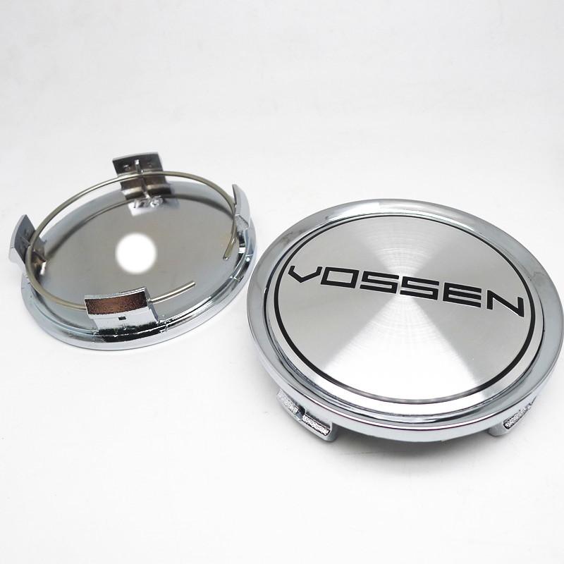 4pcs 75mm 70mm Vossen Wheel Center Hub Caps Hubcaps Car Rims Dust-proof Cover Badge