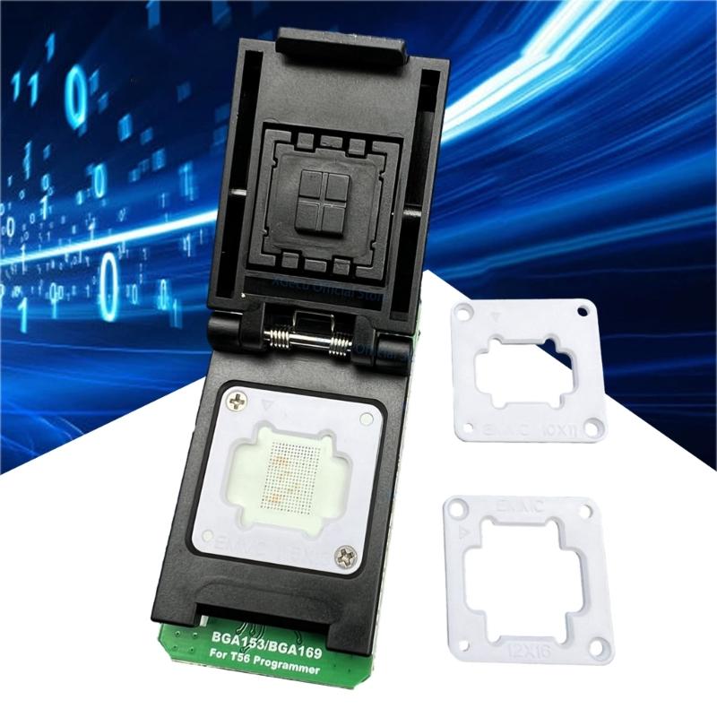 Адаптер разъема EMMC_BGA153/169 для программатора T56, подходящий для стабильной конструкции BGA153/BGA169