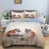 Пододеяльник с тигром King Size Wild Theme Комплект постельного белья Animal Pattern Пододеяльник Animal Theme Sunset Polyester Quilt Cover