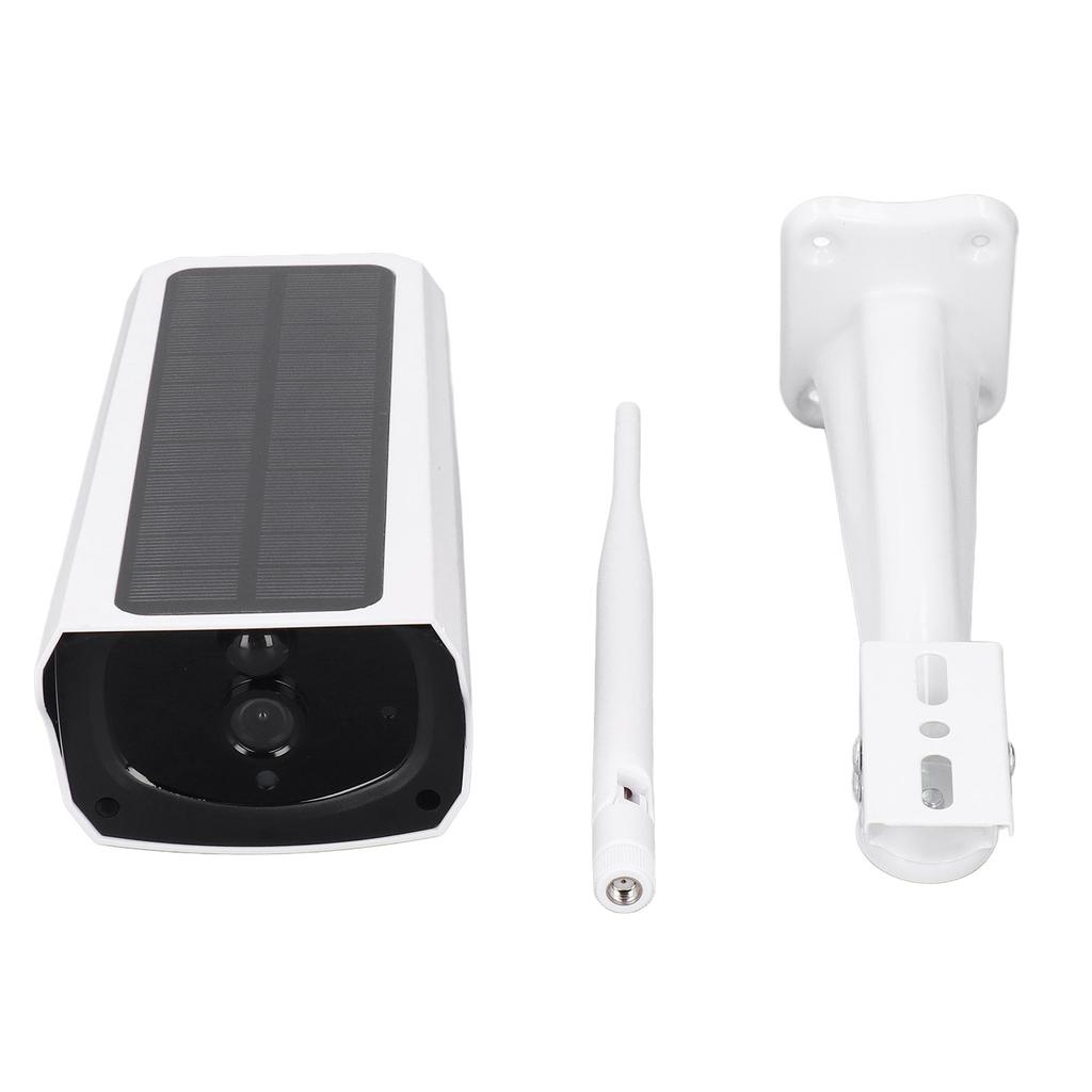 Solar Powered Security Camera 1080P 2MP Night Vision PIR Motion Detection Two Way Audio IP67