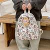 Детская школьная сумка с рисунком милого рюкзака Labubu, большая вместимость детского рюкзака, повседневный рюкзак Kawaii, подарки на день рождения