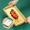 ZISIZ Нержавеющая сталь BBQ Гриль и Тарелка для закусок