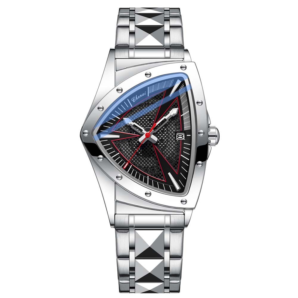CHENXI Fashion Men's Watch Quartz Wristwatch Casual Hollow Triangle Watch Luxury Men's Gift Clock Relojes Para