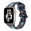 Цветочный ремешок с принтом для Apple Watch Ultra Band 49 мм 41 мм 40 мм 38 45 мм 44 мм 42 мм Силиконовый браслет для IWatch Серии 8 7 SE 6 5 4 3
