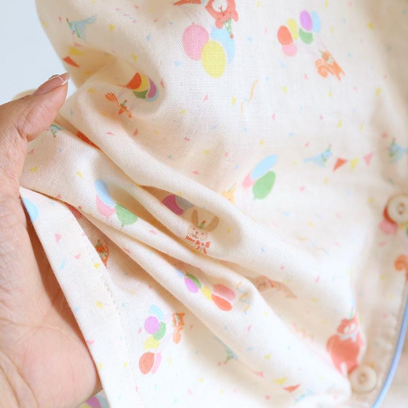 2026 Новый летний женский пижамный комплект 100% хлопок с коротким рукавом и шортами Двойка Милый мультяшный отложной воротник Тонкий домашний комплект