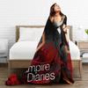 The Vampire Diaries Elena Blanket  Soft Graphic Plush Throw Blanket For Bedroom Decorative Flannel Bedspread Bed Cover