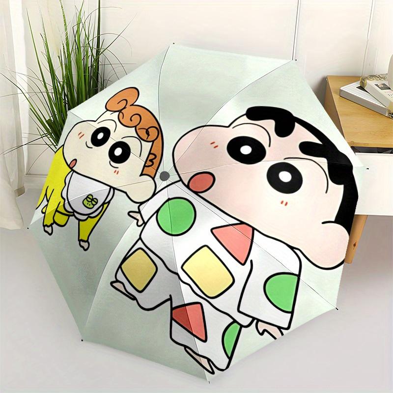 1pc Crayon Shin-chan Automatic Opening/closing umbrella, Compact Travel Umbrella - - Festive Accessory, Sturdy Ribs yy250807112