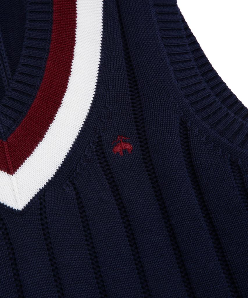 Жилет Brooks Brothers с V-образным вырезом для тенниса (военно-морской флот) (Bbwvmf8475Qes)
