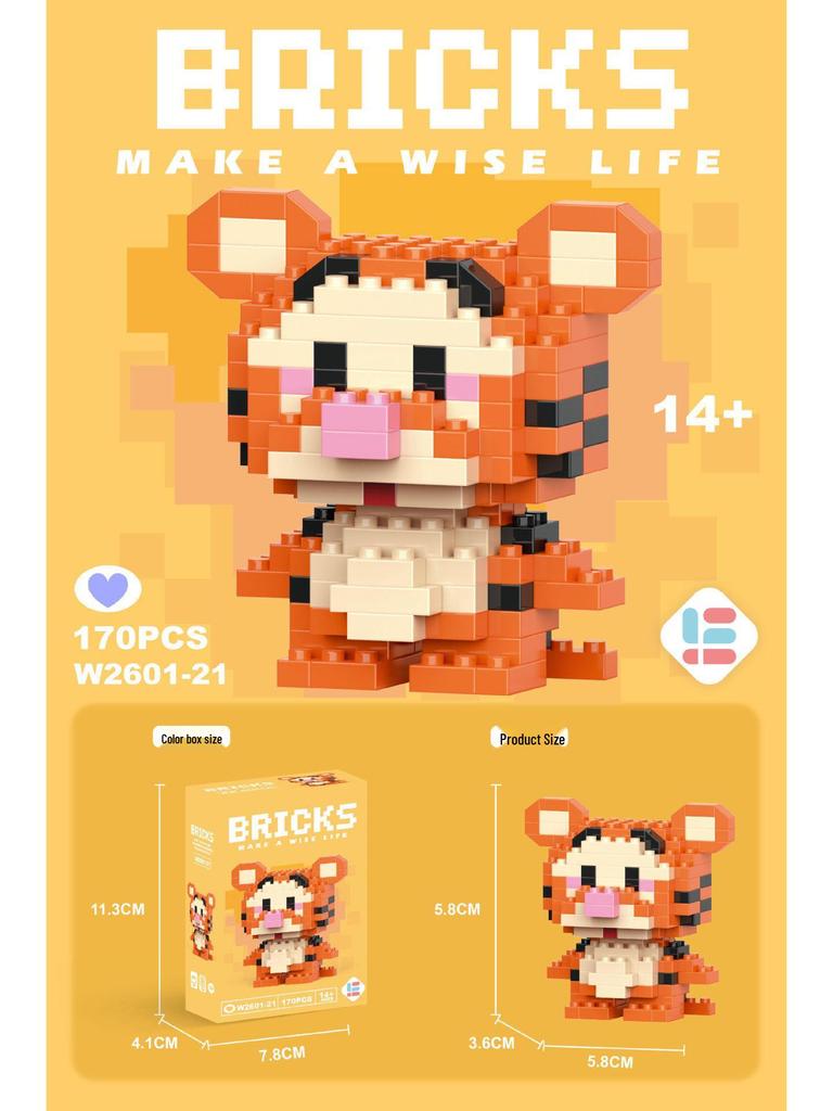 Совместимые с Lego микро строительные блоки мультяшные фигурки - детские развивающие настольные игрушки