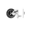 For Benz W126 1Pc 42mm 3D Metal Car Front Hood Emblem Bonnet Label Badge For Mercedes Benz W203 W204 W205 W206 W212 W213 W222 W223 Styling