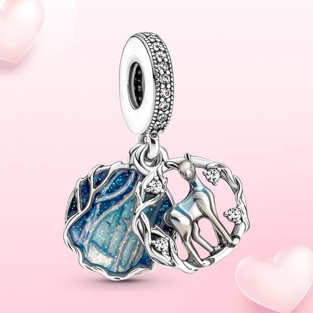 100% стерлингового серебра 925 пробы, подвеска «Тысячелетний сокол», подвеска, подходит для оригинальных модных ювелирных изделий, женский браслет, подарок «сделай сам»