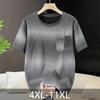 Большие размеры 4XL-11XL Модная оверсайз футболка Мужские топы Повседневная футболка с коротким рукавом Летняя мужская одежда