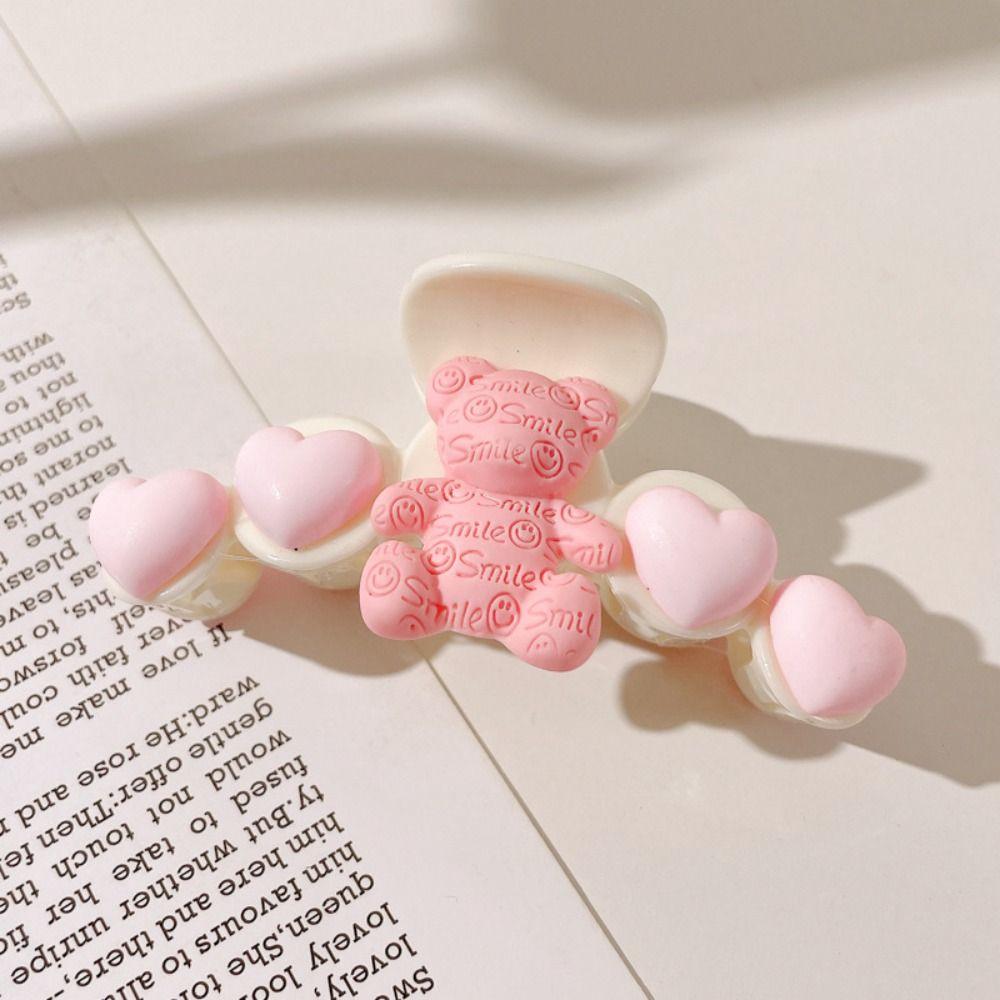 Large Hair Accessories Pink Hairclip Cute Hair Claws  Women/girls