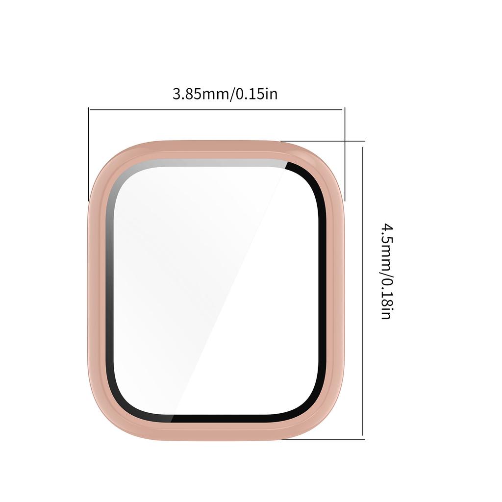 Стильный чехол из поликарбоната и стекла, защитный чехол с полным покрытием для активных смарт-часов, защищает от пыли и царапин