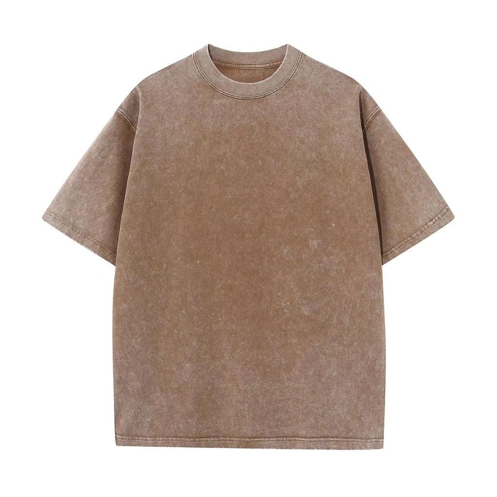 Do Old Washing With Water T-shirt Men's and Women's Graphic Tee Letter Printed Short Sleeve Strapless T-shirt Loose Summer Top Shirt