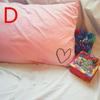 1pc Heart Embroidery Pillowcases White/Grey Cotton Pillow Cover for Mr Mrs Couple Bed Sleeping