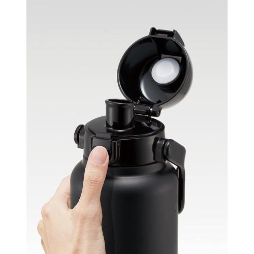 Skater Stainless Steel Direct Bottle with Handle 1000ml Water Bottle Mug Bottle Black STD10H-A