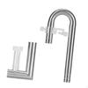 Aquarium Tube Connector for Fish Tank, Water Lily Pipe, Stainless Steel Oil Skimmer, Easy Assembly,