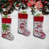 Cartoon Flamingo Christmas Stocking Printing Christmas Tree Pendant  Gift Bag