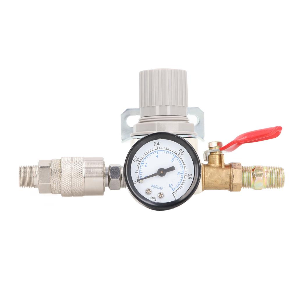 Регулятор давления воздушного компрессора 1/4 дюйма NPT Регулятор давления воздуха с 0?Манометр 1 МПа для