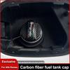 Car Carbon Fibrer Fuel Tank Cap Protection Cover Sticker Interior Accessorie For Alfa Romeo 4C 159 166 Giulia Giulietta 156 GT