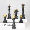 Collection Objects International Chess Ornaments Black White King Height Chess Home Decor
