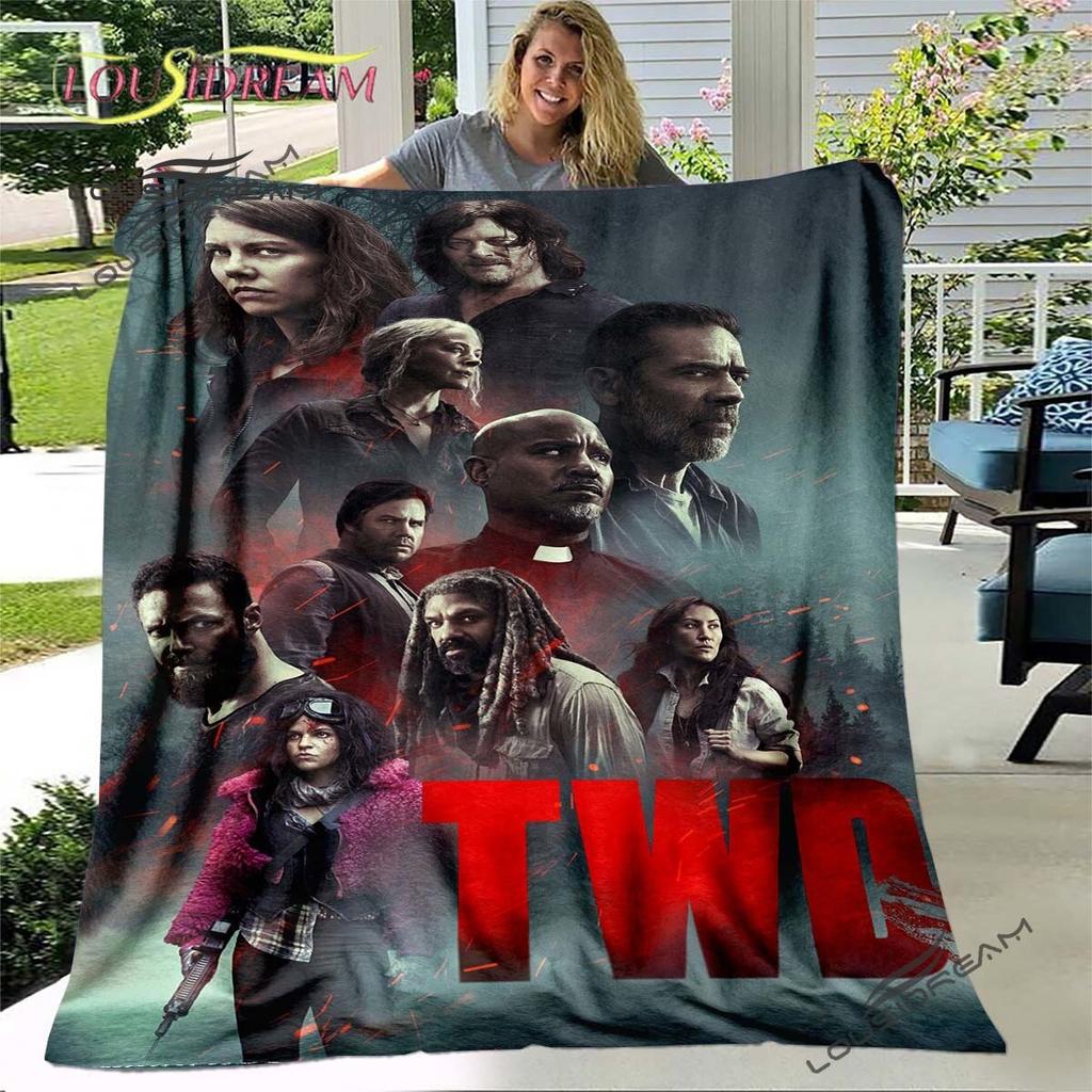 Дэрил Диксон Ходячие мертвецы Плед-накидка Ужасы Сериал Диванный плед для взрослых и детей Украшение для спальни и гостиной