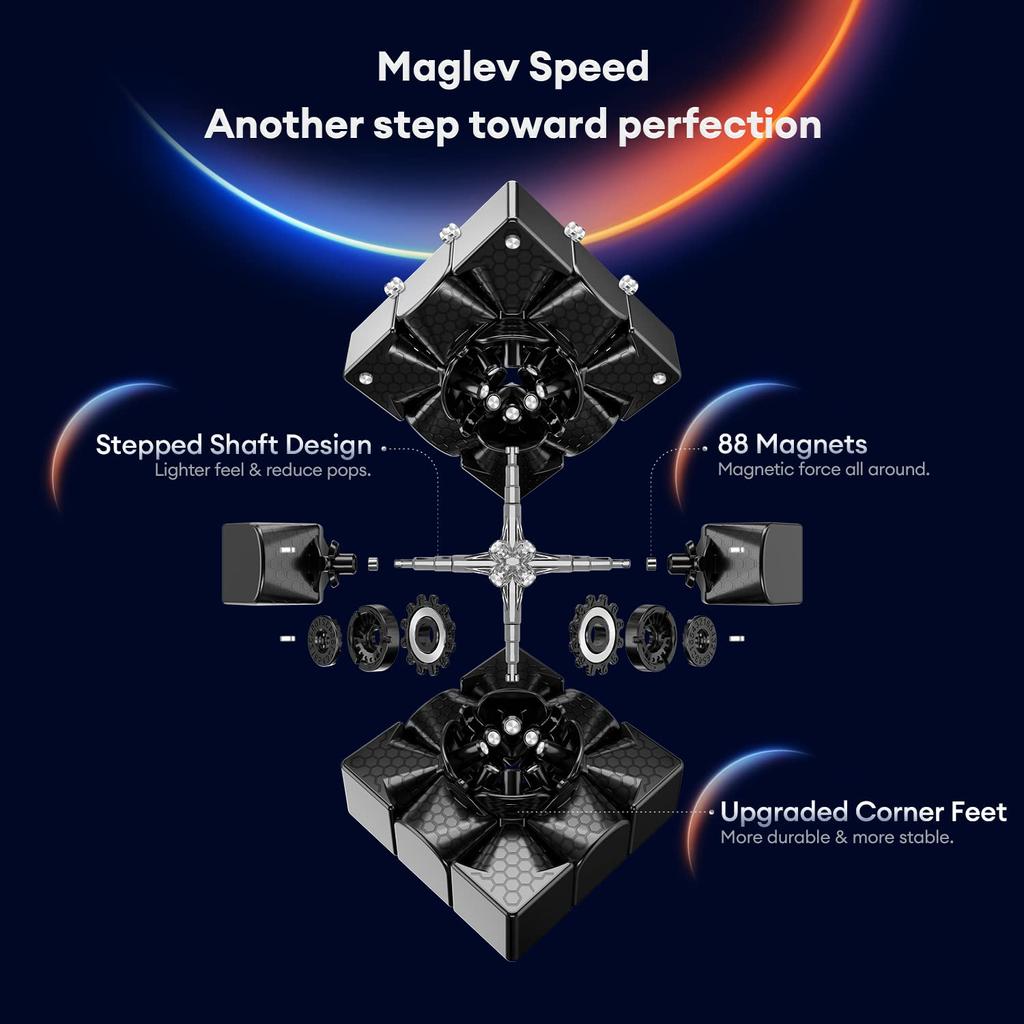 GAN 13 Maglev UV Официальный соревновательный магнитный куб Высокопроизводительный магнитный куб-пистолет 3x3 Без наклеек Легко поворачиваемый Magic Cube Coat, -